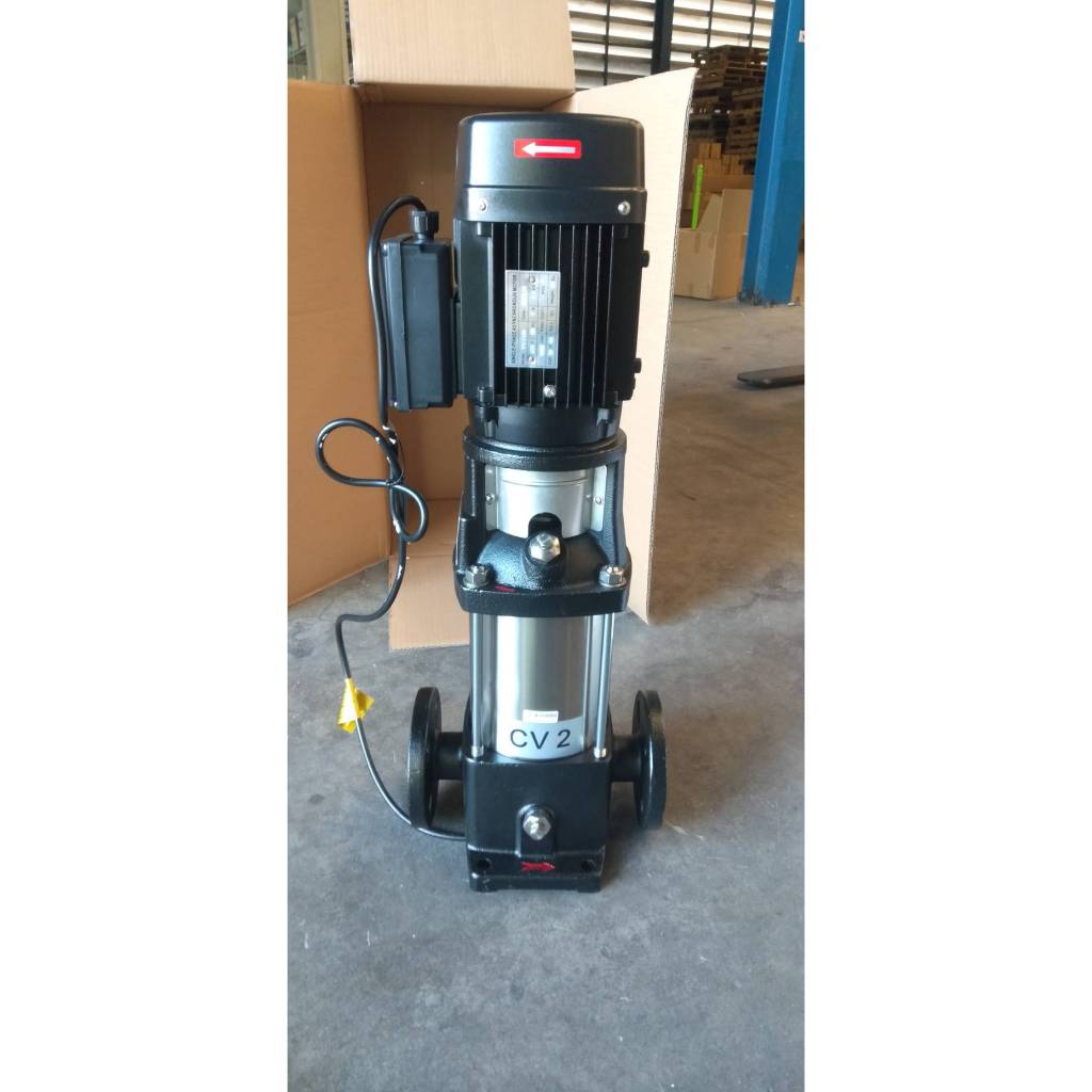 ปั๊มแนวตั้ง Multistage PUMP GIG CV2 11 ใบพัด 1.1KW 50HZ 220Vและ380V หน้าแปลน 1 นิ้ว (สำหรับเครื่องกรองน้ำRO 6 คิว/วัน)