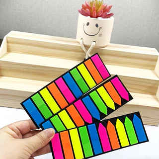 Index sticky notes อินเด็กซ์ สติ๊กเกอร์แบบพลาสติก 10 สี มีกาวด้านหลัง เน้นข้อความ