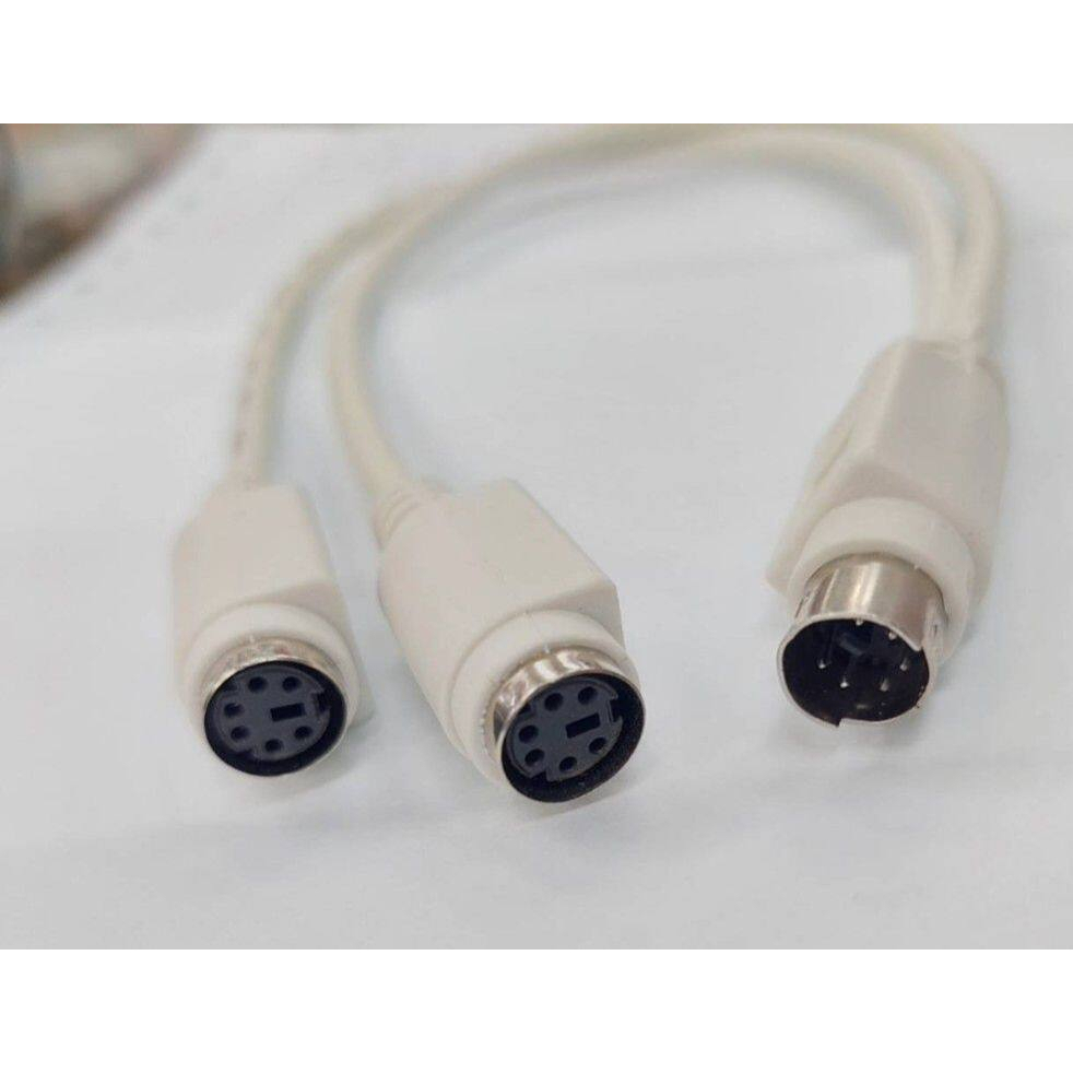สายแปลง Mini DIN 6Pin Splitter Y PS2/ สำหรับ Keyboard หรือ Mouse แบบ PS2  Male to Female Cable 1.5M /3 M/5 M/10M