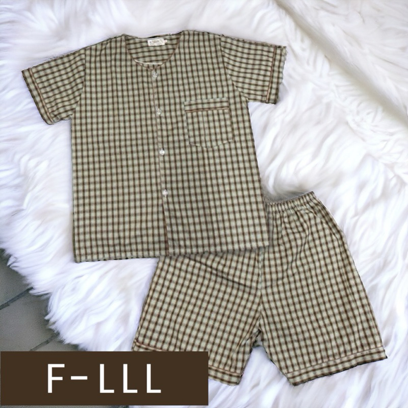 ชุดนอนลายสก๊อต ชุดนอนแขนสั้นขาสั้น ผู้ใหญ่ ลายสก๊อต ขนาด 42-48 นิ้ว หลายไซส์ ยิ่งซักยิ่งนิ่ม