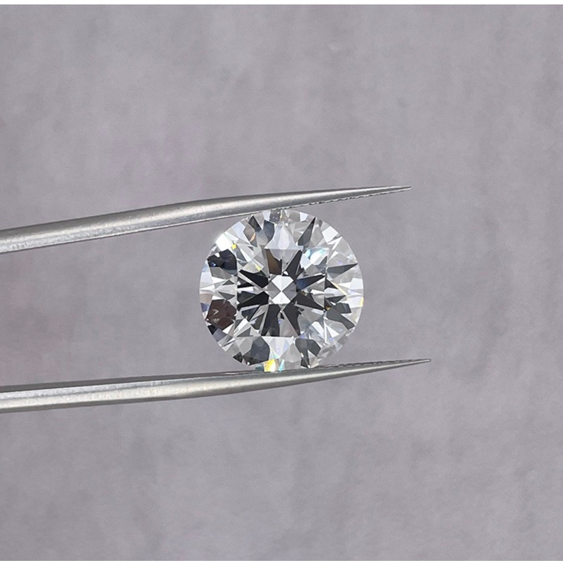 DIAMOND (2 เม็ด) เพชรแท้ Lab Grown DIAMOND HPHT 50 ตังค์ (0.5 กะรัต) - น้ำ 98-100 (D E F) VVS-VS ( 2