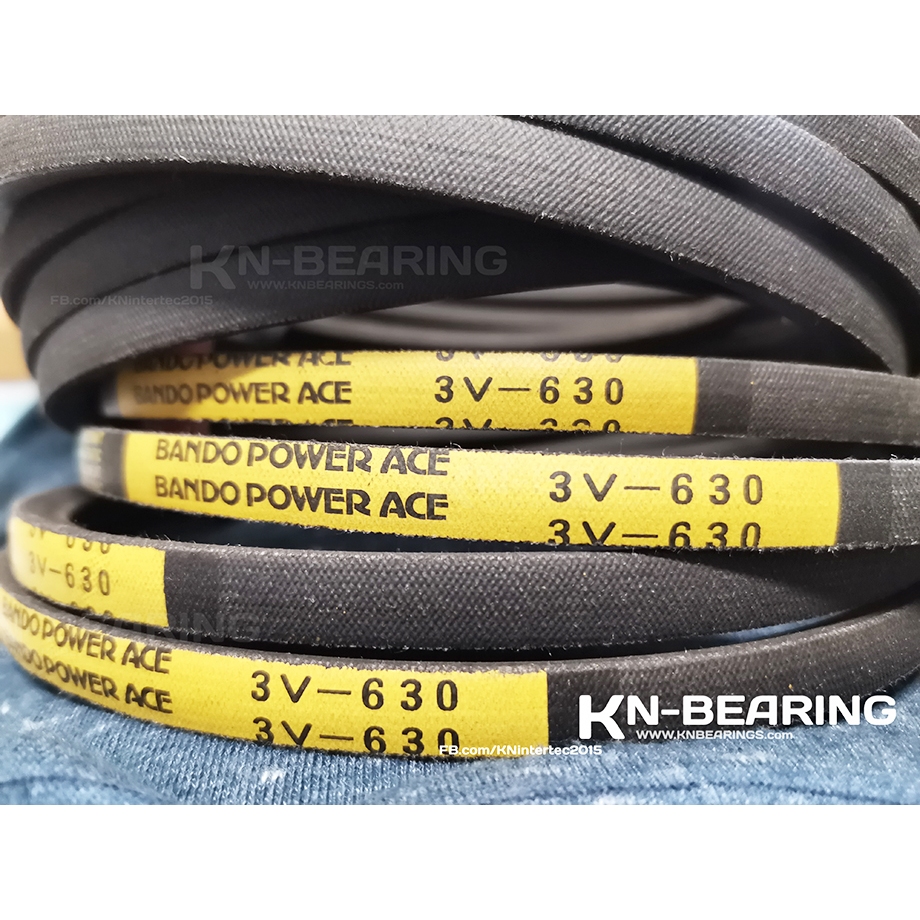(ราคาต่อเส้น)สายพาน 8V-4000 ยี่ห้อ  BANDO Power ace สายพานร่องเรียบ หน้ากว้าง 1 นิ้ว 8v3000 8v2800 8