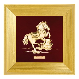 PRIMA  ภาพหัตถศิลป์ม้ามั่งมีเงินทอง รหัสสินค้า 704S0478-04