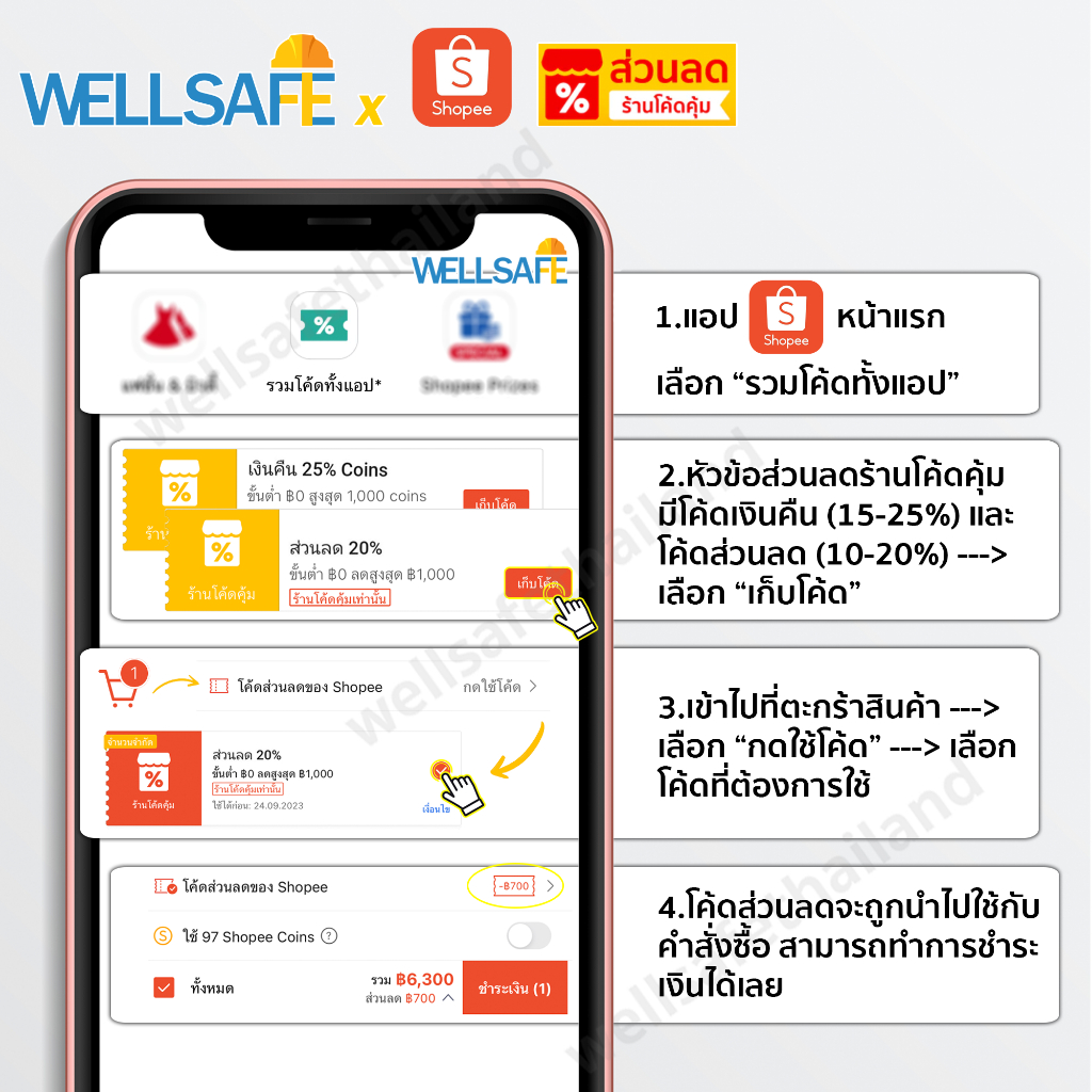 [เก็บโค้ด ลด 20%] MSA สายรัดคางหมวกเซฟตี้ ชนิด 4 จุด วัสดุโพลีเอสเตอร์ V-Gard Fullbrim Chinstrap