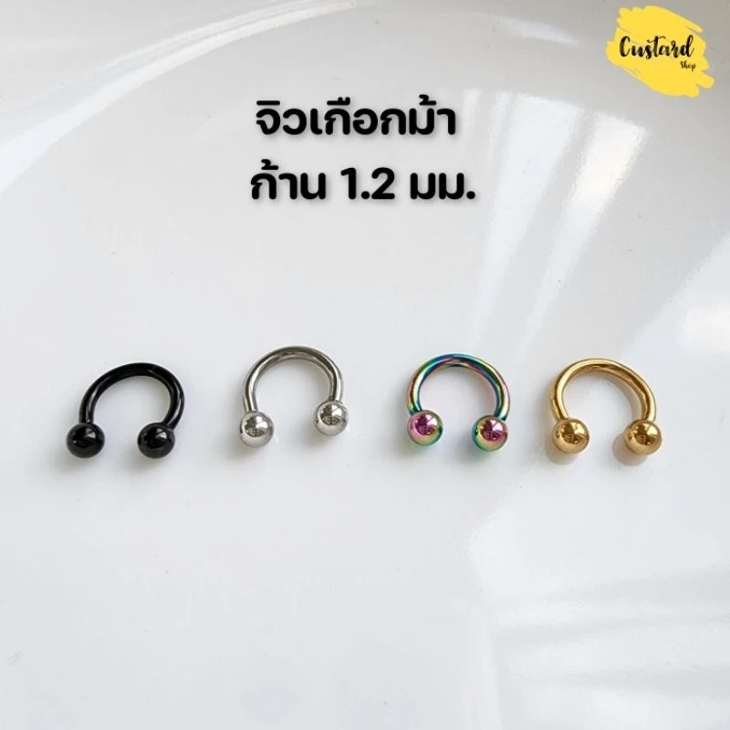 (พร้อมส่ง)จิวหู จิวเกือกม้า จิวห่วง helix จิวจมูก จิวปาก จิวคิ้ว งานสแตนเลสแท้