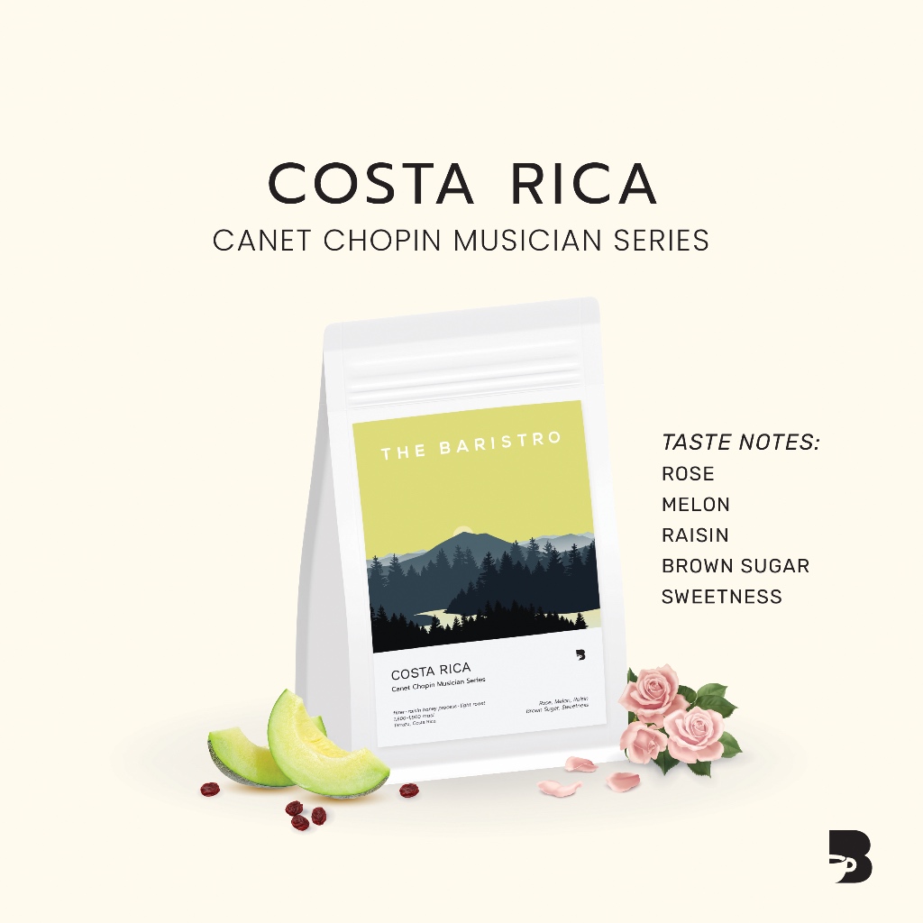 เมล็ดกาแฟ คั่วอ่อน - Costa Rica Canet Chopin Musician Series