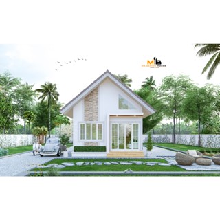 T15 แบบบ้านทรงจั่ว หลังเล็ก มินิมอล