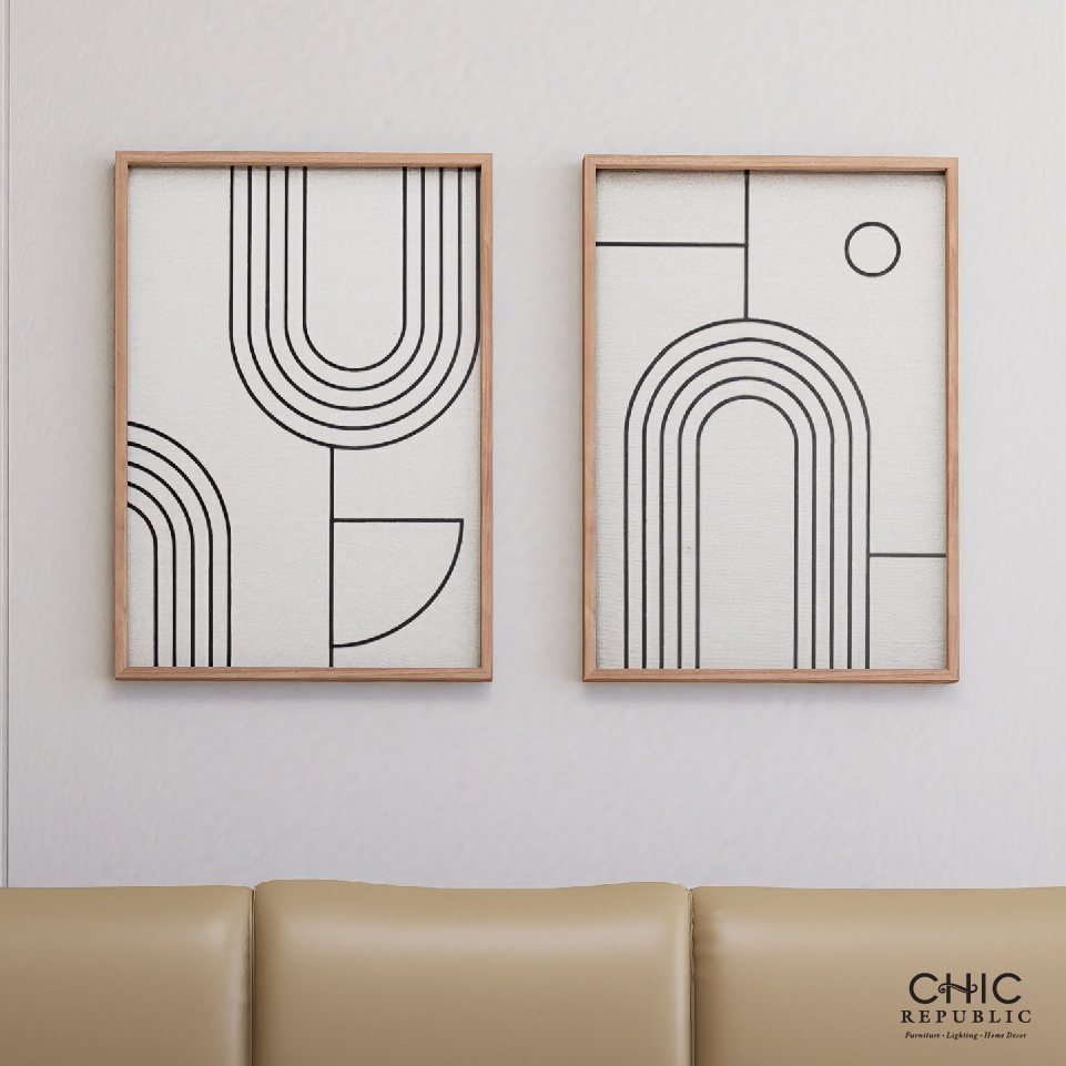 ภาพติดฝาผนัง CHIC REPUBLIC รุ่น HATHOR-A/50X70 สีไม้ธรรมชาติ/หลากสี_3