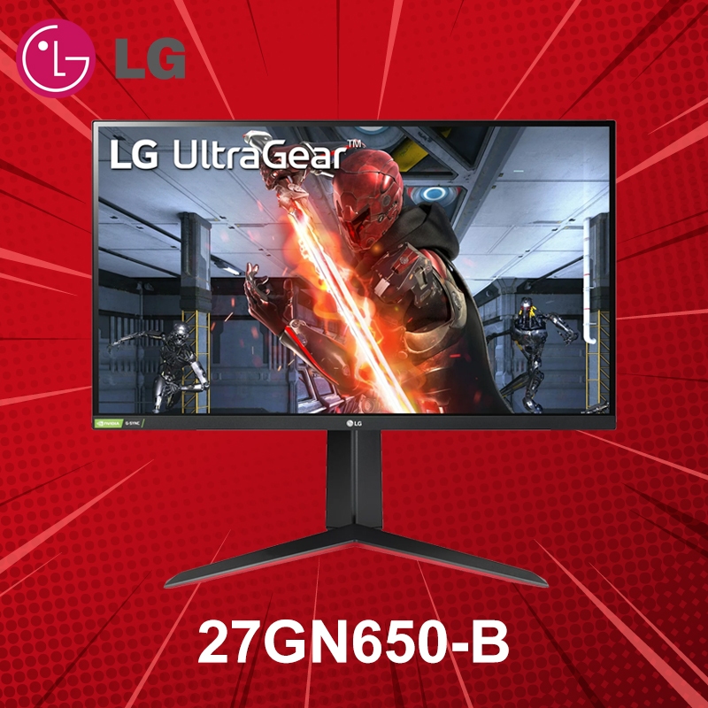 จอมอนิเตอร์ 27" LG UltraGear 27GN650-B IPS FHD 144Hz ประกันศูนย์ 3 ปี