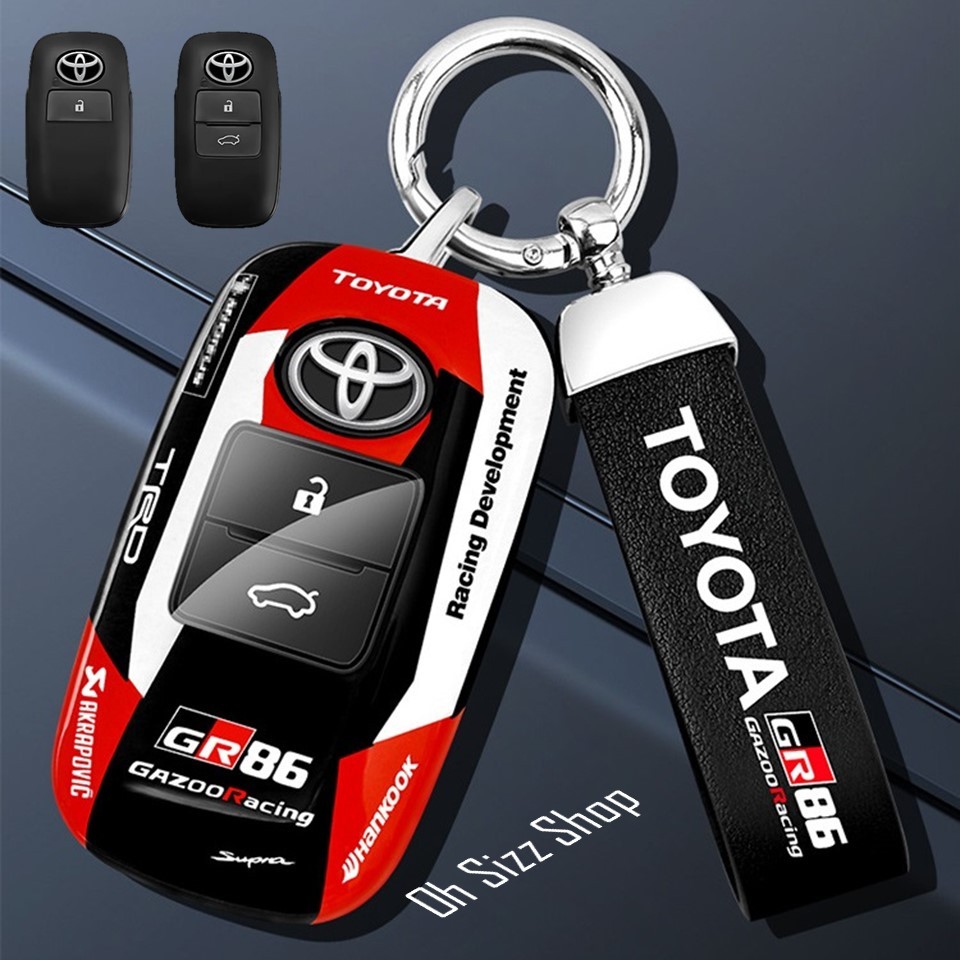 เคสรีโมทรถ Toyota Yaris Cross  Yaris ATIV   Veloz 2023  แบบลาย GR Sports  สามารถดึงกุญแจในรีโมทได้ ด้านหน้าปุ่มกดปกป้องก ราคา ถูกที่สุด ดีลบีเคเค แกลเลอรีภาพที่ 5