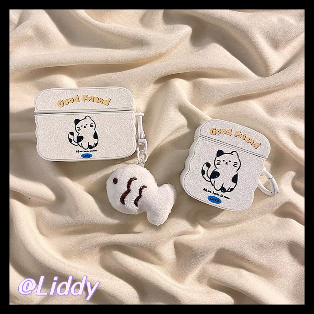 จัดส่งจากกรุงเ เคส For Airpods 1 2 3 pro case เคสป้องกัน Airpods gen3 2021 Soft Case แมว ป้องกันการตก Airpod Pro2