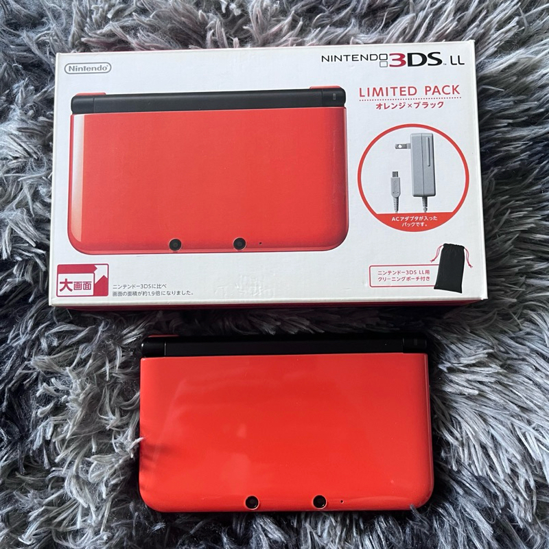 Nintendo 3DS LL Limited OrangeXBlack Box set