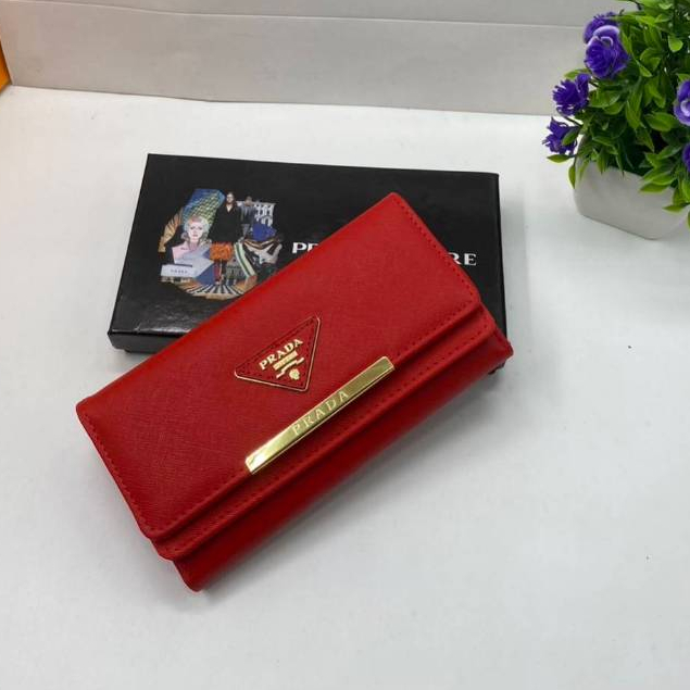 กระเป๋าสตางค์ใบยาว ปาด้า ผู้หญิง 7.5นิ้ว มีกล่อง พร้อมส่ง