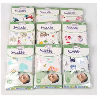 Royal kids ถุงนอนผ้าฝ้าย kolaco SwaddleMe Summer ผ้าห่อตัวสำเร็จรูป ลายน่ารัก สำหรับเด็ก