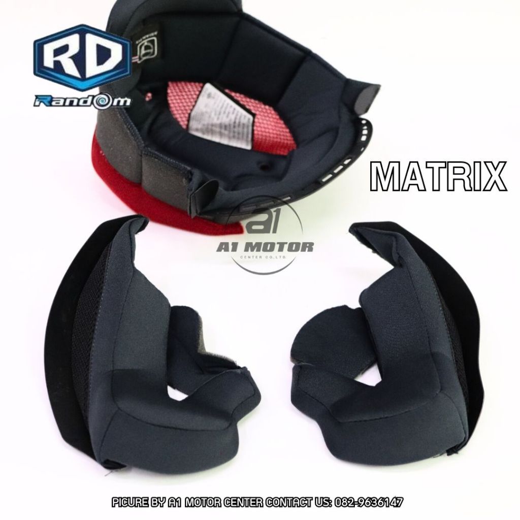 อะไหล่ ชุดนวม หมวกกันน็อค RD รุ่น Matrix (ยกคาง) ไซส์ M L XL (เฉพาะตรงรุ่นเท่านั้น) ไม่มั่นใจสอบถามก