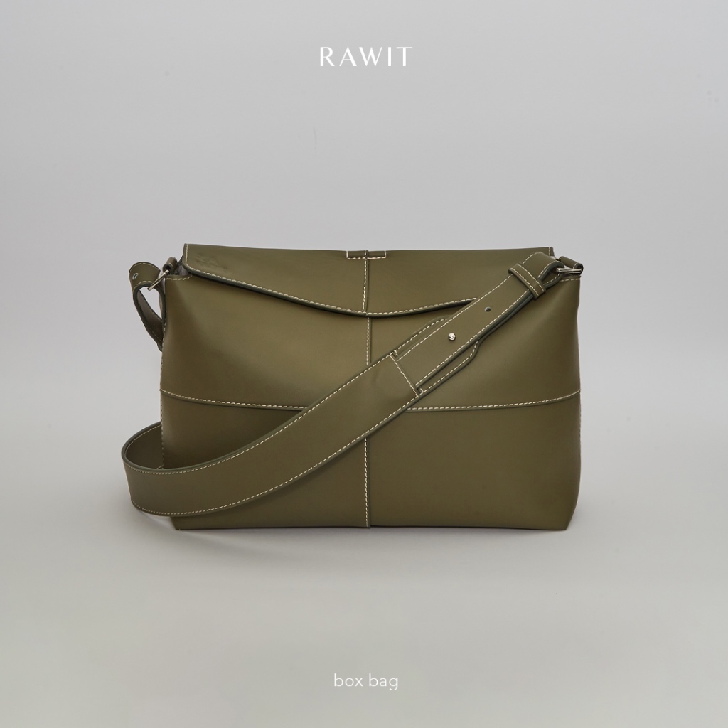 Rawit box bag - Premium Microfiber leather