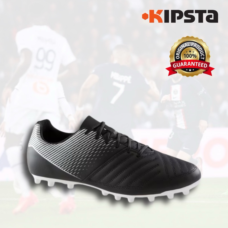 รองเท้าฟุตบอลผู้ใหญ่สำหรับเล่นบนพื้นสนามแห้ง รุ่น Agility 100 FG (สีดำ) KIPSTA