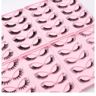 CAT EYE LASHES ขนตาปลอม สายฝอ สายแซ่บ ขนตาปลอม 3D เบาสบายตา ติดง่าย ขนฟู แกนนิ่ม