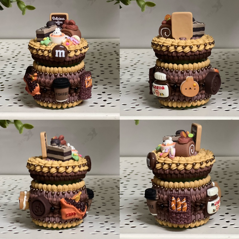 พรีออเดอร์ เคสยาดมหงส์ไทย ลายคาเฟ่ คาใจงานทำมือ DIY อันเดียวในโลกไม่ซ้ำใคร แบบเรซิ่นติดบน