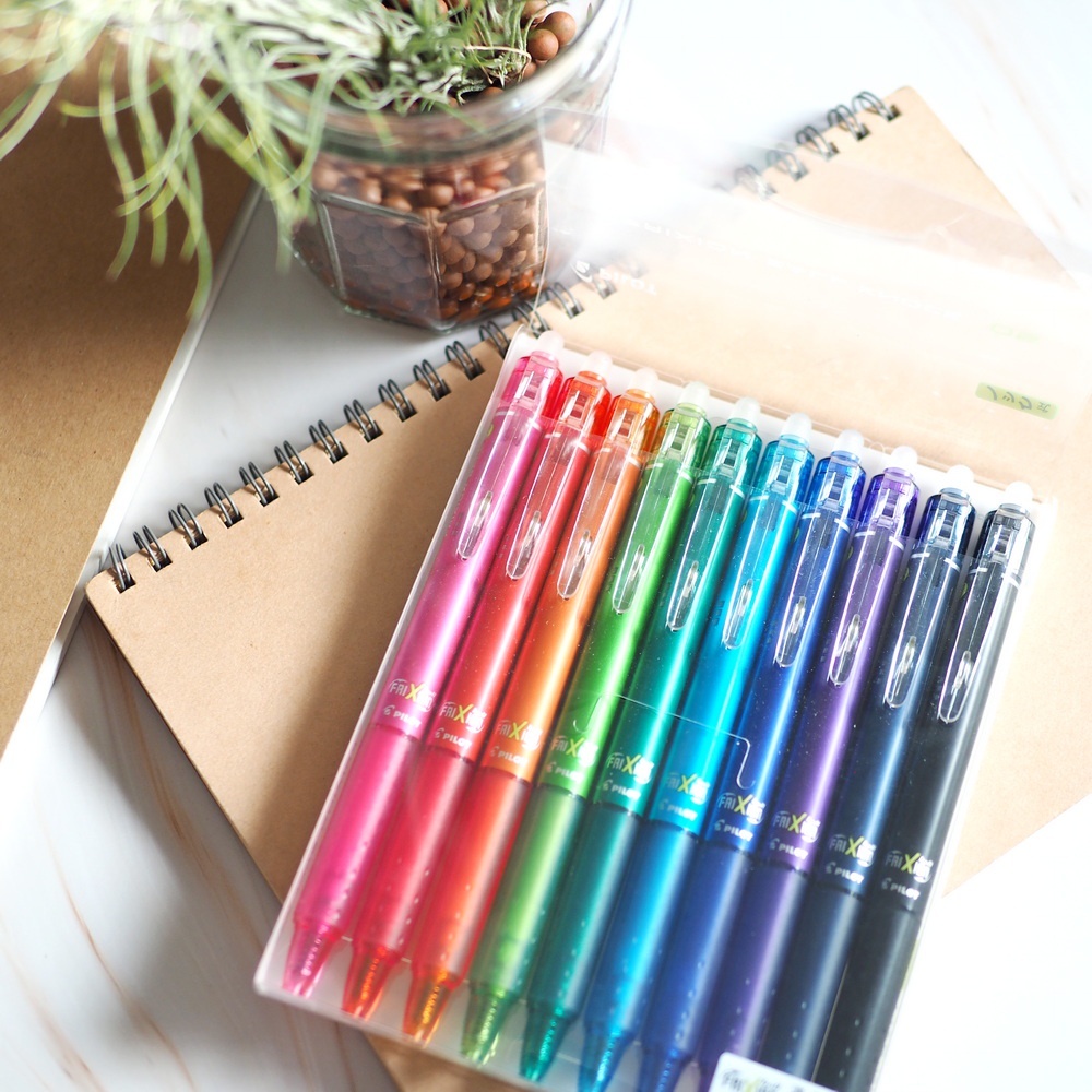 (แบบ Set) PILOT Frixion Ball Knock 0.5 และ Frixion Waai ปากกาลบได้ ของแท้ นำเข้าจากญี่ปุ่น ปากกาสี ลบได้ รูปที่ 3