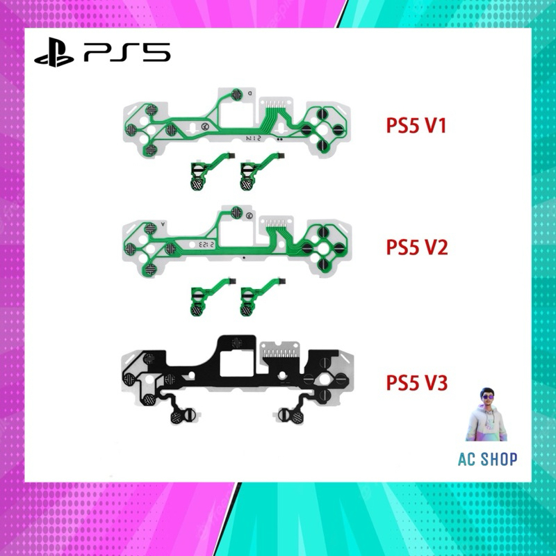 อะไหล่จอย PS5 แผ่นปริ้นสําหรับจอย PS5 แก้อาการปุ่มกดไม่ติด ปุ่มรวม สินค้าในไทย🇹🇭 จัดส่งภายใน 24 hr