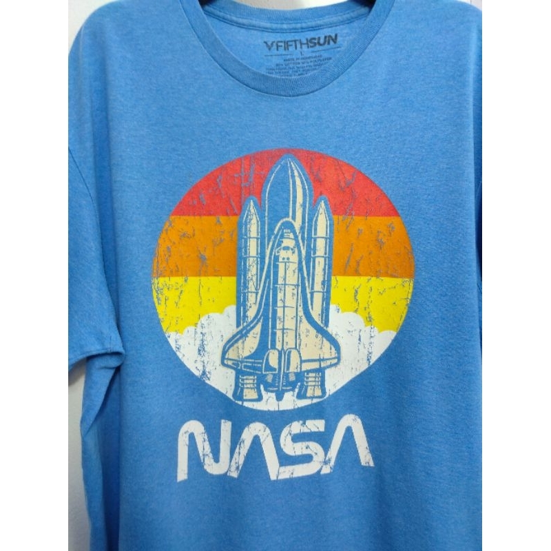 เสื้อยืด มือสอง ลายแบรนด์ NASA อก 46 ยาว 28