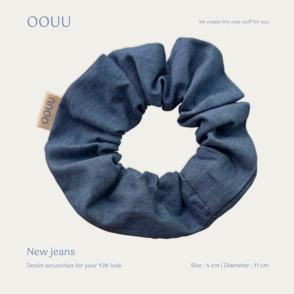 New Denim scrunchies | ยางรัดผมยีนส์ y2k