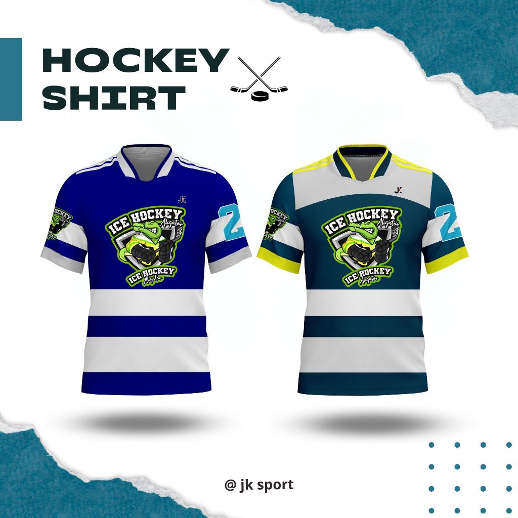 jk sport Hockey shirt เสื้อฮอกกี้แฟชั่นโอเวอร์ไซส์ เบาสบาย ระบายอากาศดี