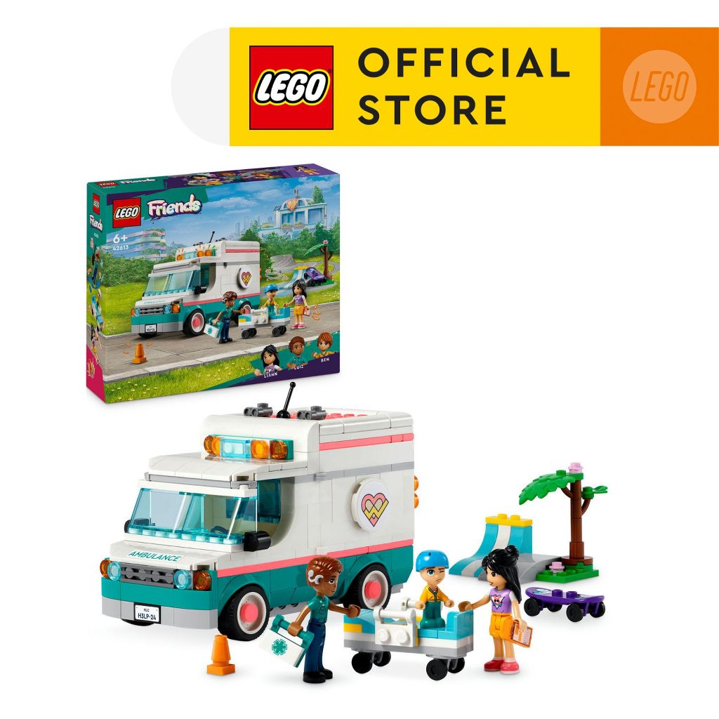 LEGO Friends 42613 Heartlake City Hospital Ambulance Building Set Toys (344 Pieces)