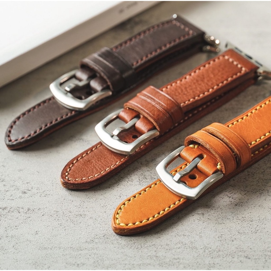 Essala สายนาฬิกาหนังแท้ Handmade Leather Watch Strap