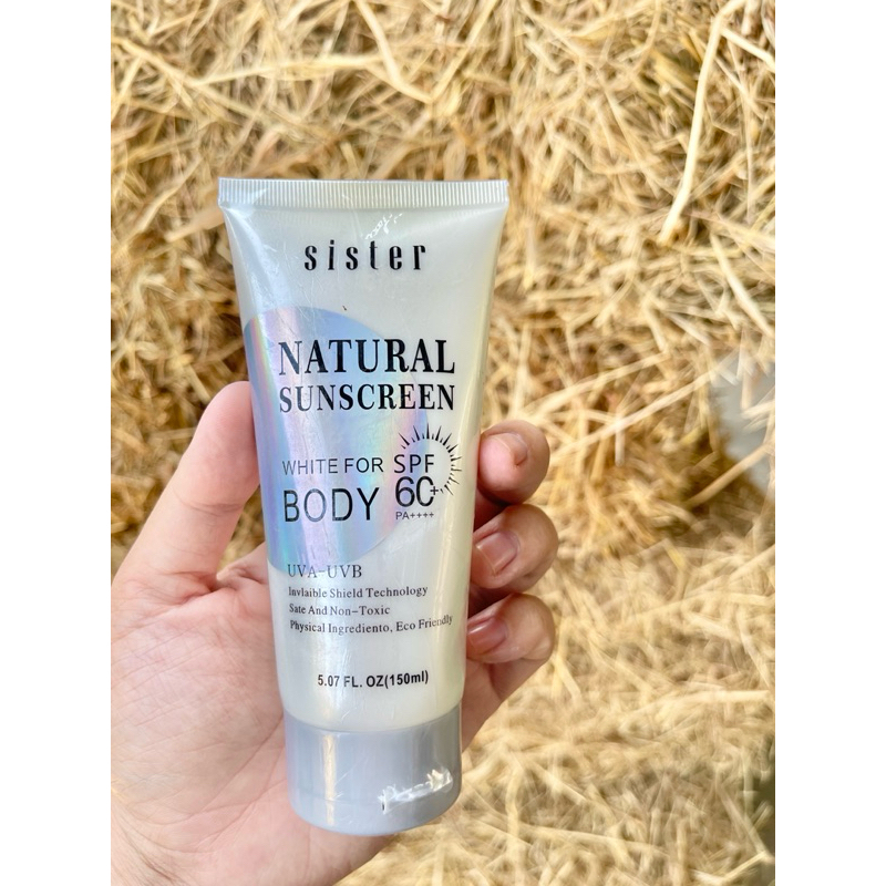 กันแดดซิสเตอร์ sister body spf60 ขนาด 150ml (ทาตัว)