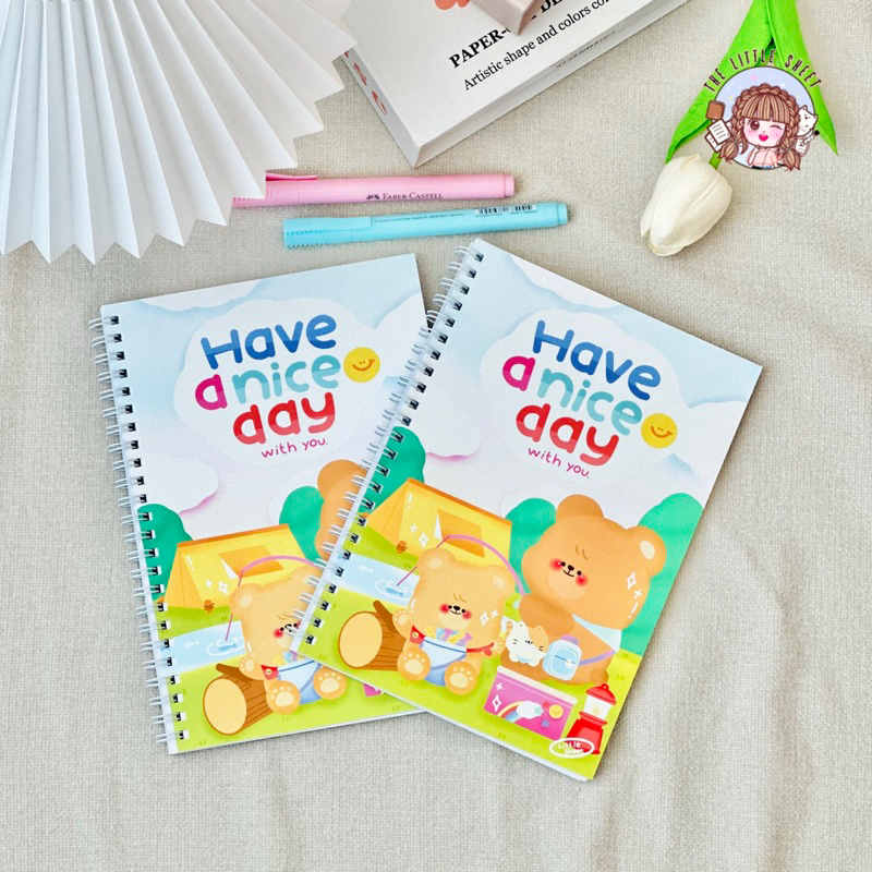 สมุดโน๊ต A5 Note Book พี่หมี | สมุดมีเส้น | สมุดบันทึก | พร้อมส่ง