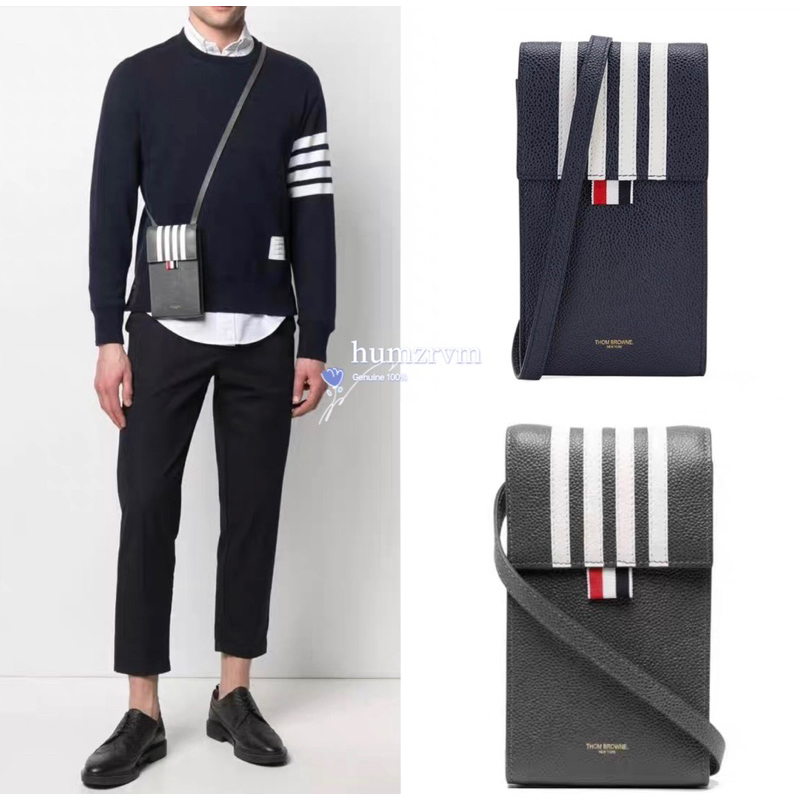 กระเป๋าสะพาย Thom BROWNE Classic Stripe กระเป๋าสะพาย