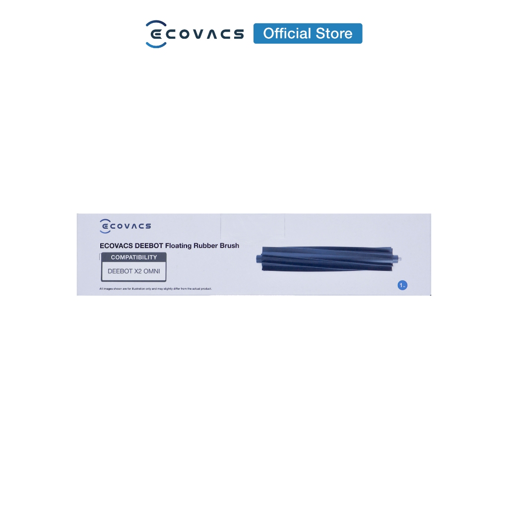 [ของแท้] แปรงปัดหลักแบบยาง สำหรับรุ่น ECOVACS X2 OMNI - Floating Rubber Brush จำนวน 1 อัน