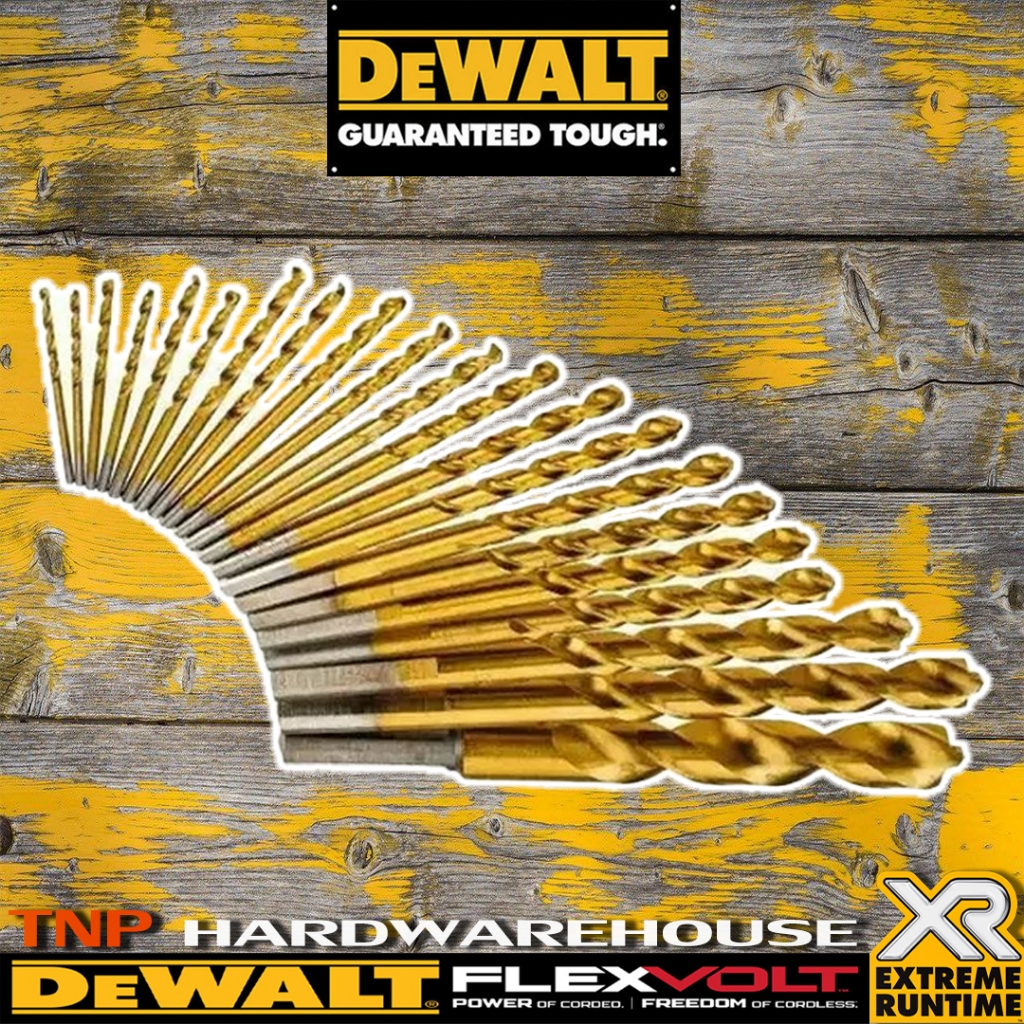 DEWALT ดอกสว่านไทเทเนียม TITANIUM ก้านกลม