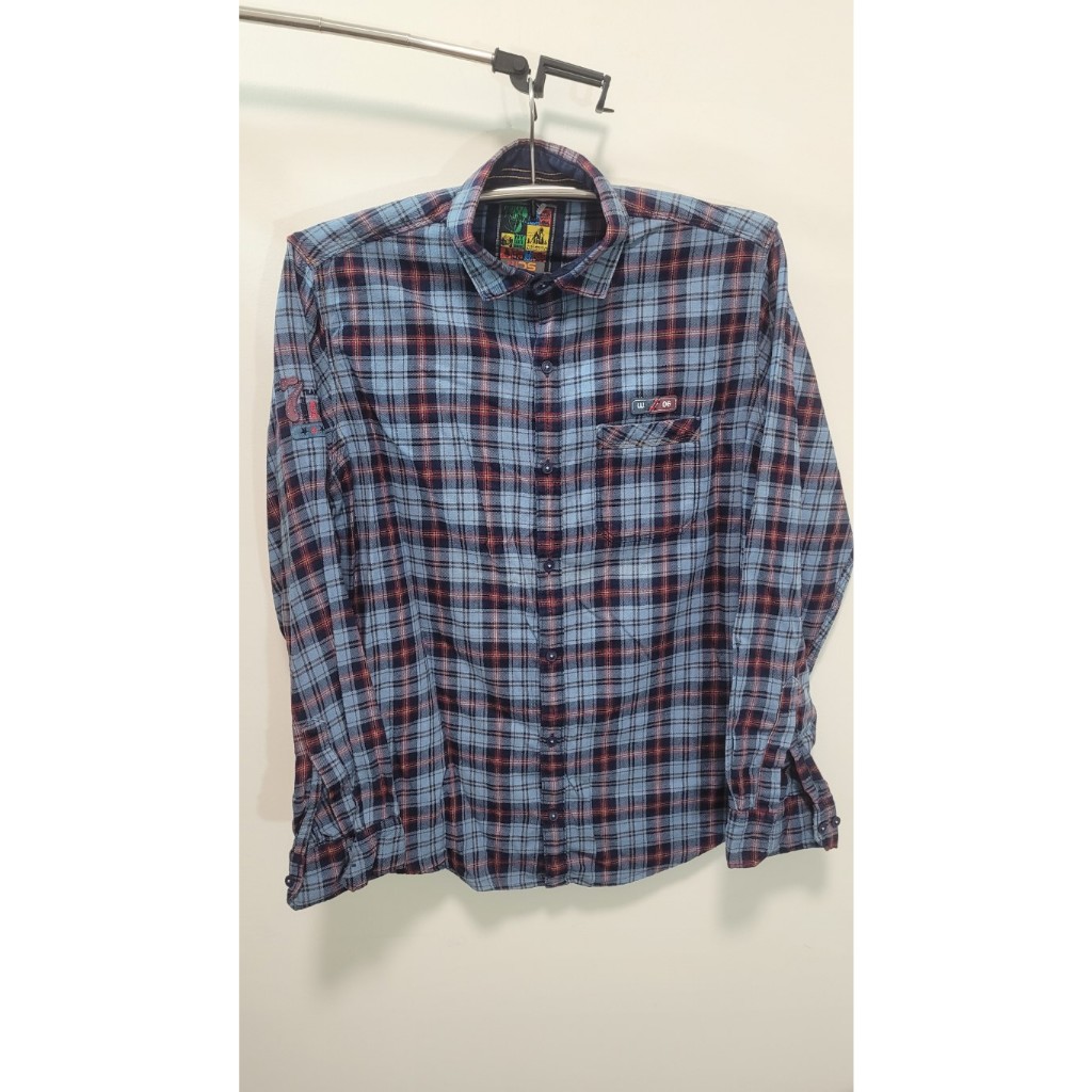 เสื้อ Shirt Flannel แบรนด์ WDS ( We Design Shirts )จากอินเดีย (ของแท้) หลากสี  ไซส์ L   รอบ"อก" 44 ยาว29  ไหล่18