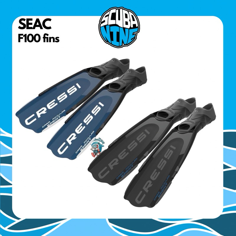 New !! Cressi Modular  sprint ฟินดำน้ำฟรีไดฟ์ขนาดสั้นลง มี 2 สี