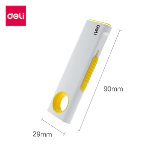Deli คัตเตอร์ตัด คัตเตอร์พกพา คัตเตอร์ตัดกระดาษ ใบมีดคม มีห่วงแขวน พกพาสะดวก อุปกรณ์สำนักงาน Cutter