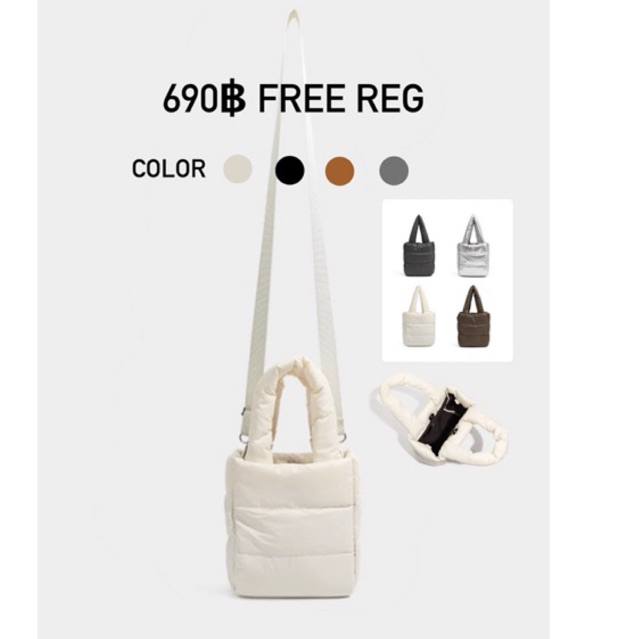 (pre-order) Puffy mini tote bag