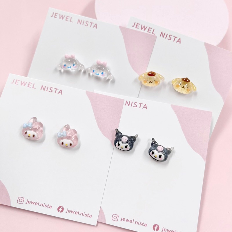 cartoon earrings ต่างหูลายการ์ตูนสุดน่ารัก