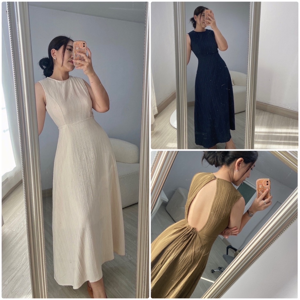 Gina Dress เดรสออกงานเรียบหรูดูแพง งานแต่ง ดินเนอร์เอาอยู่