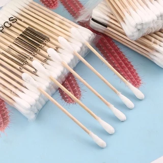 สำลีก้านไม้ คอตตอนบัด (1ห่อ100ก้าน) สำลีไม้ Cotton buds ปั่นหู เช็ดแผล