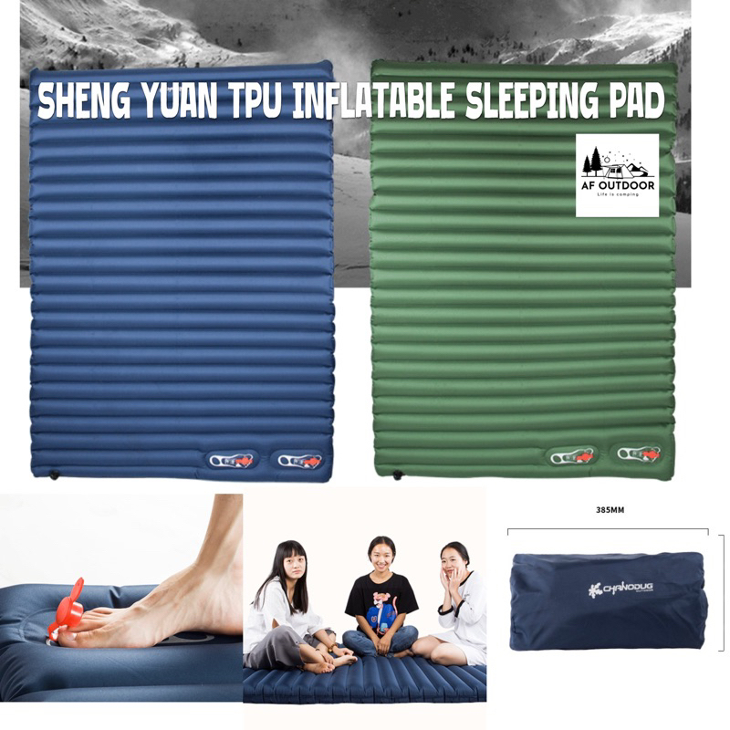 sheng yuan sleep mat ที่นอนลมขนาด2 คนใช้งานได้โดยไม่ต้องเครื่องสูบ