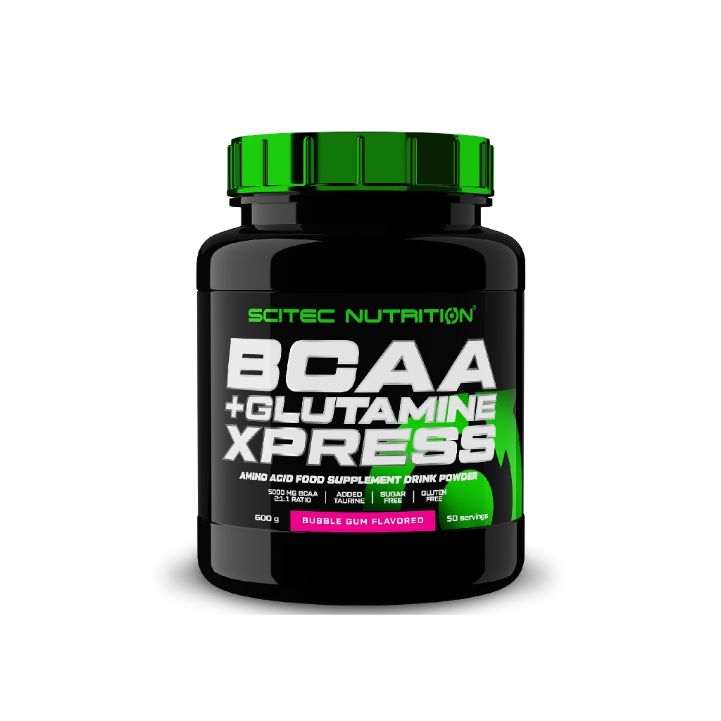 SCITEC NUTRITION BCAA+Glutamine 600g Bubble Gum (กรดอะมิโนบีซีเอเอ กลูตามีน)