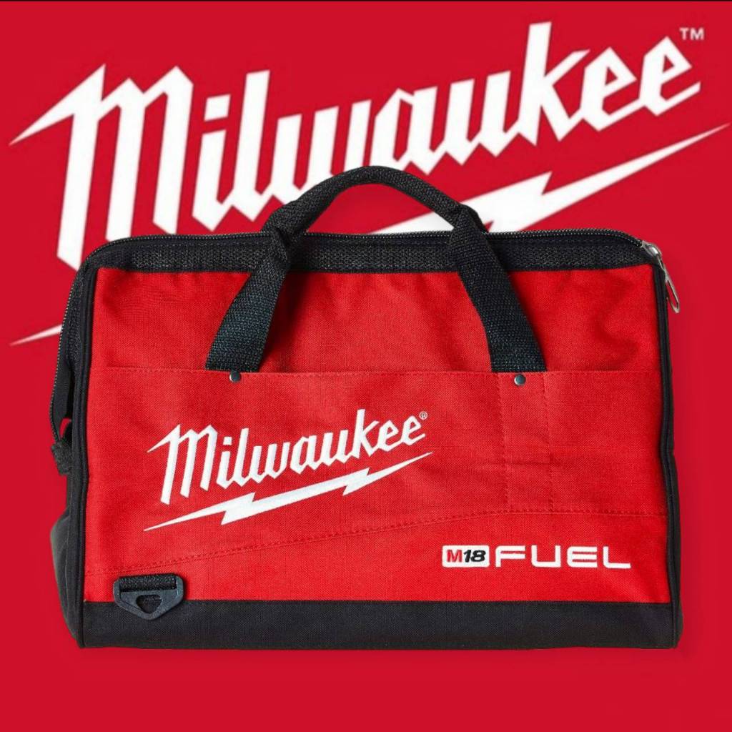 กระเป๋าอเนกประสงค์ กระเป๋าเครื่องมือช่าง Milwaukee ใบเล็ก , ใบใหญ่ ของแท้ 100%