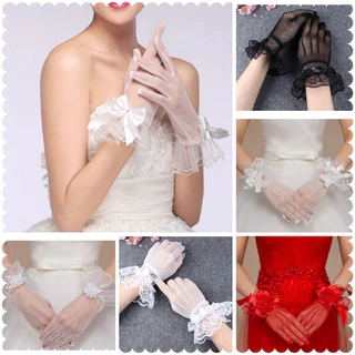 ถุงมือเจ้าสาว งานราตรี งานเลี้ยง พร้อมส่งจากกรุงเทพ