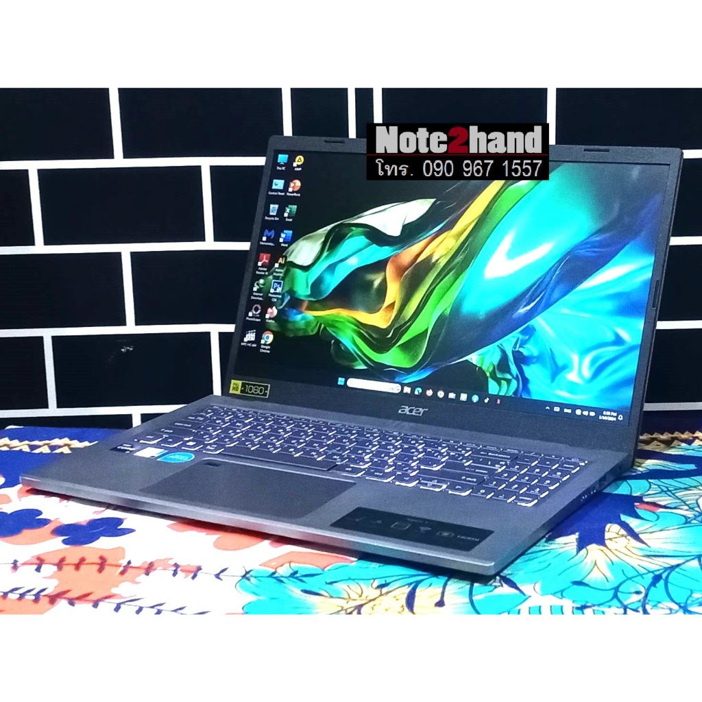 โน๊ตบุ๊คมือสอง ACER (อายุ 3 ด.) Core i9-13900H จอ15.6”IPS แรม16+NVMe512+การ์ดจอ Iris+ประกันศูนย์