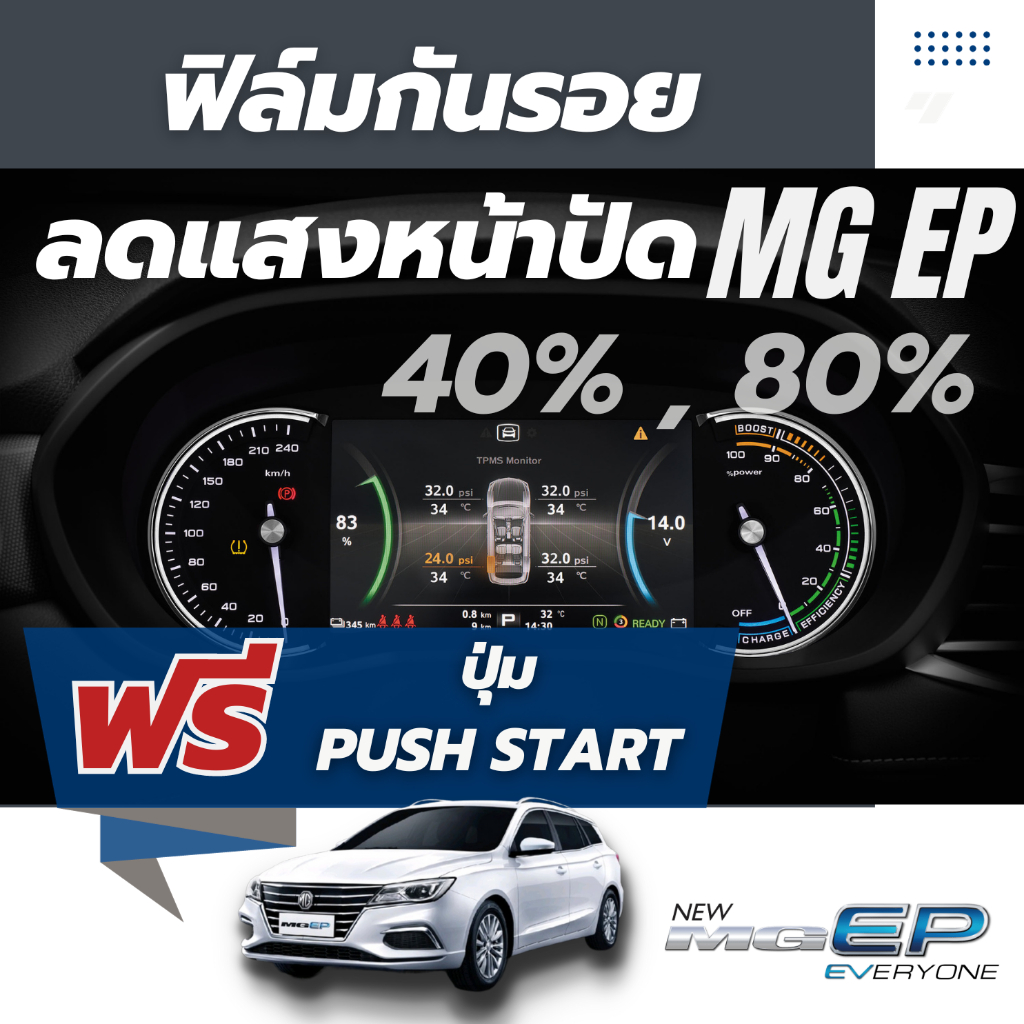 MG EP ฟิล์มกันรอยหน้าจอเรือนไมล์ ลดแสงหน้าจอ40% 80% ไม่แยงตาเวลากลางคืน กันรอยขีดข่วน ลดแสงจ้า