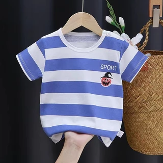 WW15 เสื้อยืดเด็ก เสื้อเด็ก3เดือน-5ปี ผ้าคอตตอนใส่สบาย ภาพการ์ตูน