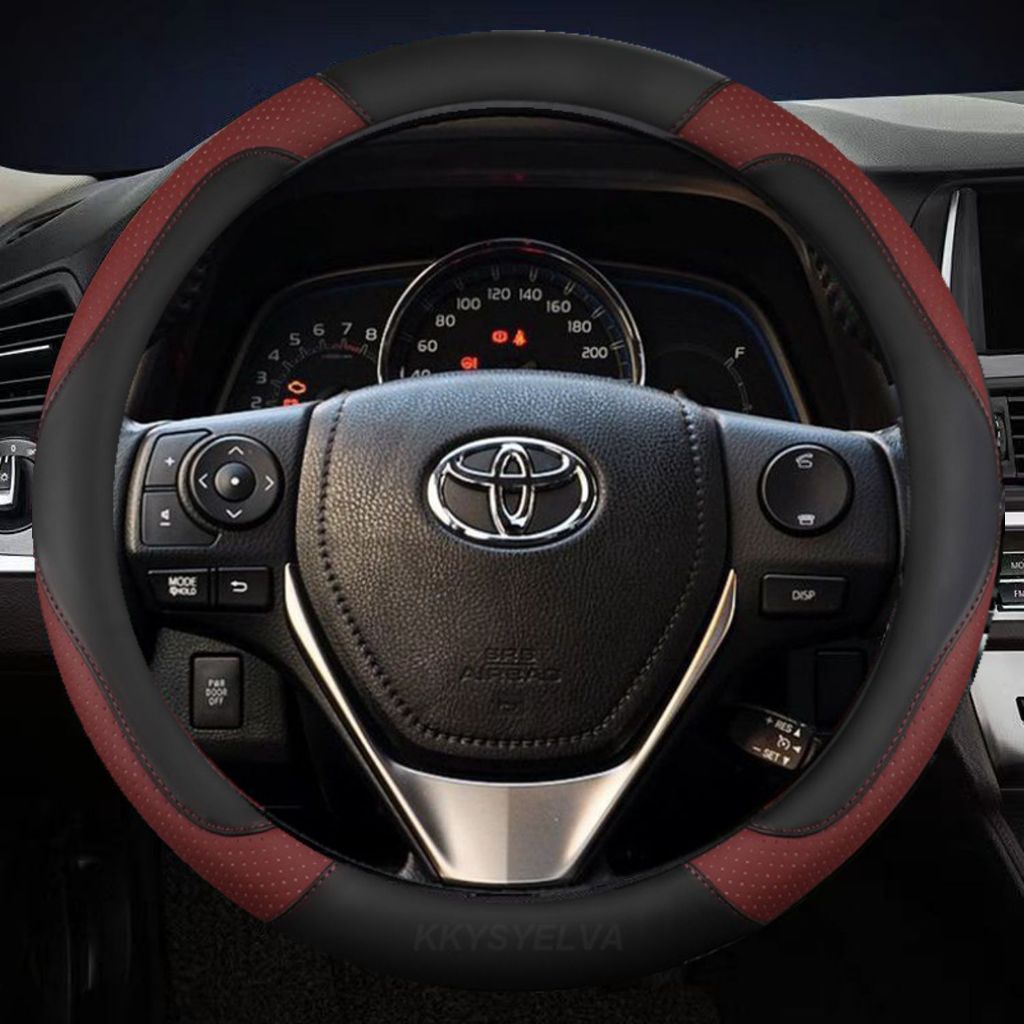 Toyota Camry Jazz Vios Hilux Wish Innova หุ้มพวงมาลัยรถยนต์ หนัง PU